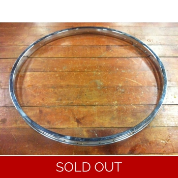 24x1 3/8 F3 ISO 540 CCM V160 Chrome Steel Rim - NOS